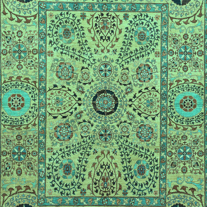 Machine Washable Abstract Turquoise Modern Area Rugs, wshabs4070turq