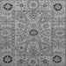 Square Machine Washable Abstract Gray Modern Rug, wshabs4070gry