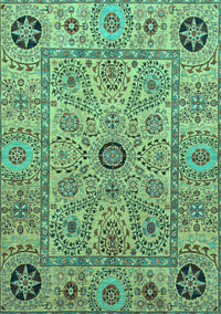 Abstract Turquoise Modern Rug, abs4070turq