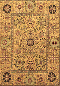 Abstract Brown Modern Rug, abs4070brn