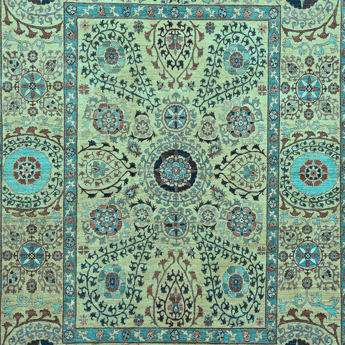 Machine Washable Abstract Light Blue Modern Rug, wshabs4070lblu