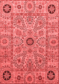 Abstract Red Modern Rug, abs4070red