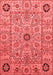 Abstract Red Modern Area Rugs