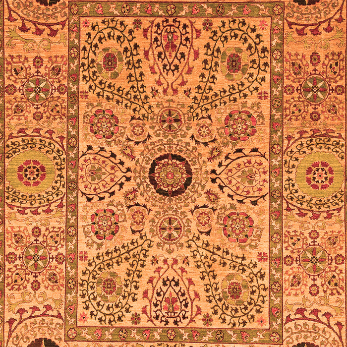 Machine Washable Abstract Orange Modern Area Rugs, wshabs4070org