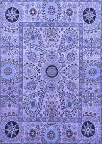 Abstract Blue Modern Rug, abs4070blu