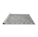 Sideview of Machine Washable Oriental Gray Traditional Rug, wshabs4071gry