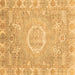 Square Oriental Brown Traditional Rug, abs4071brn