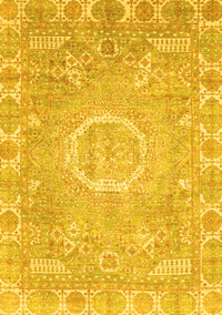 Oriental Yellow Traditional Rug, abs4071yw