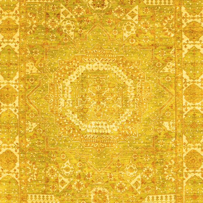 Oriental Yellow Traditional Rug, abs4071yw