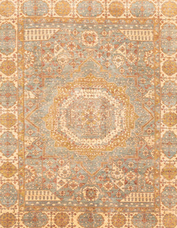 Abstract Orange Oriental Rug, abs4071
