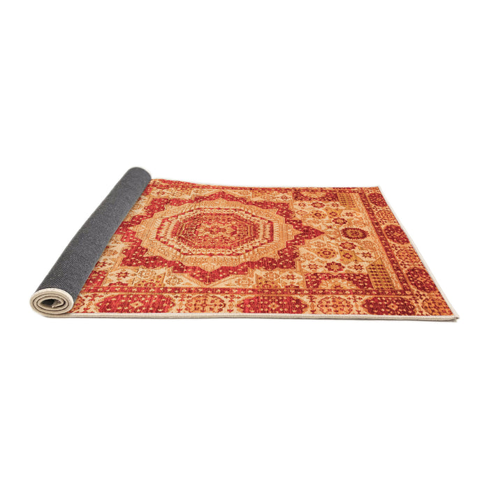 Sideview of Abstract Orange Modern Rug, abs4072org