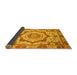 Sideview of Abstract Yellow Modern Rug, abs4072yw