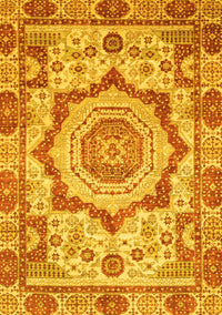 Abstract Yellow Modern Rug, abs4072yw