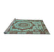 Sideview of Machine Washable Abstract Light Blue Modern Rug, wshabs4072lblu