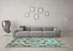 Machine Washable Abstract Light Blue Modern Rug in a Living Room, wshabs4072lblu