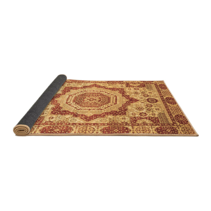 Sideview of Abstract Brown Modern Rug, abs4072brn