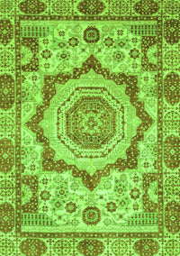 Abstract Green Modern Rug, abs4072grn