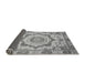 Sideview of Abstract Gray Modern Rug, abs4072gry