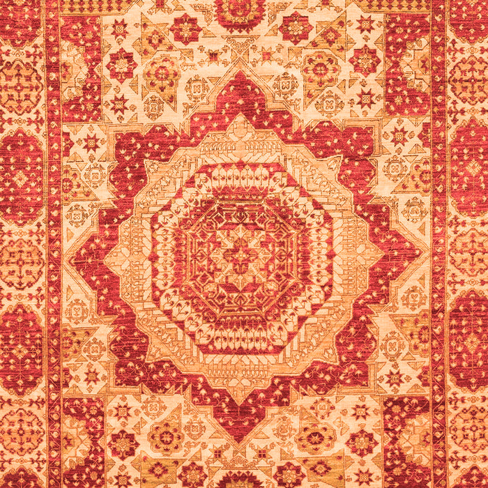Abstract Orange Modern Rug, abs4072org