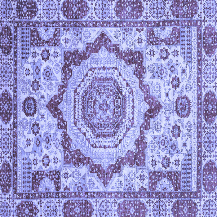Square Abstract Blue Modern Rug, abs4072blu