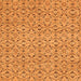 Square Machine Washable Abstract Orange Modern Area Rugs, wshabs4073org