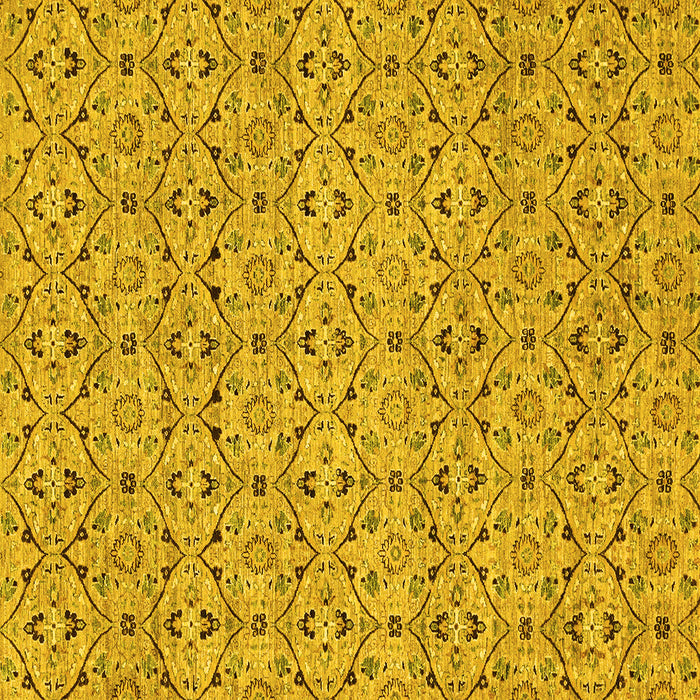 Square Machine Washable Abstract Yellow Modern Rug, wshabs4073yw