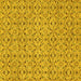 Square Machine Washable Abstract Yellow Modern Rug, wshabs4073yw