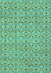 Abstract Turquoise Modern Rug, abs4073turq