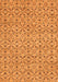 Machine Washable Abstract Orange Modern Area Rugs, wshabs4073org