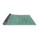 Sideview of Abstract Light Blue Modern Rug, abs4073lblu