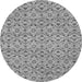 Round Abstract Gray Modern Rug, abs4073gry