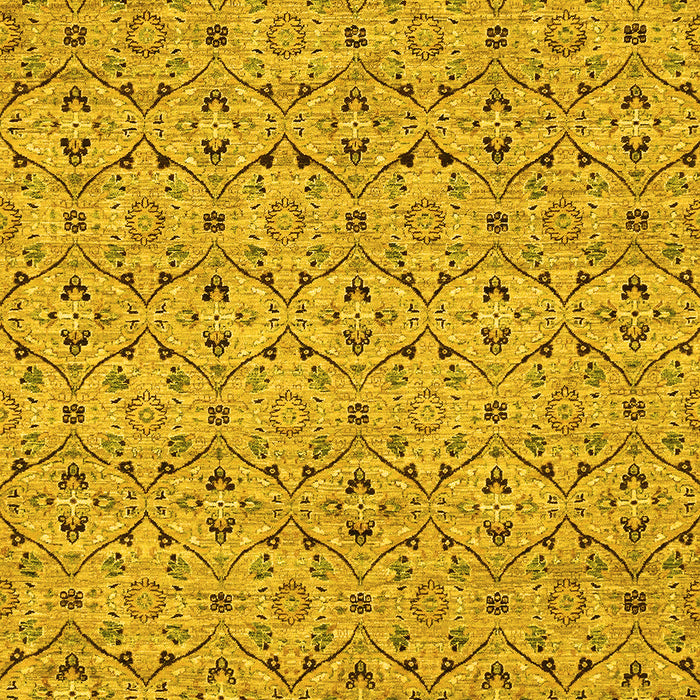 Abstract Yellow Modern Rug, abs4073yw