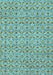 Abstract Light Blue Modern Rug, abs4073lblu