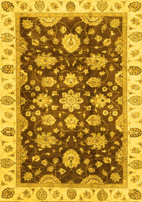 Oriental Yellow Traditional Rug, abs4074yw