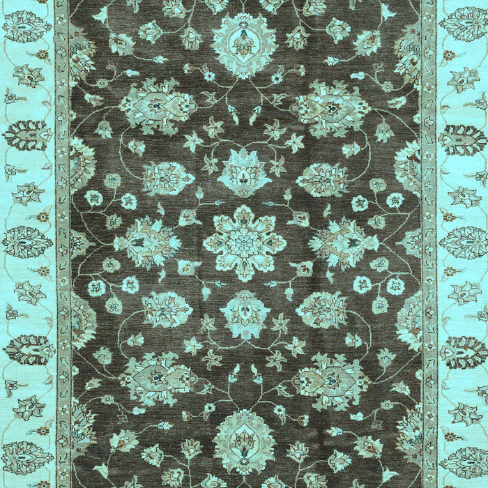 Oriental Light Blue Traditional Rug, abs4074lblu
