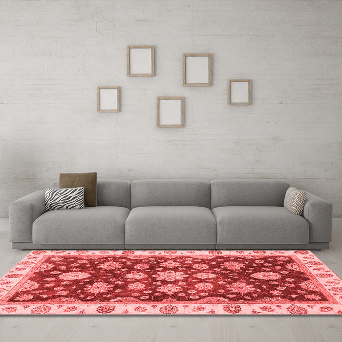 Traditional Red Washable Rugs