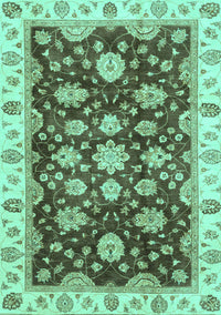 Oriental Turquoise Traditional Rug, abs4074turq