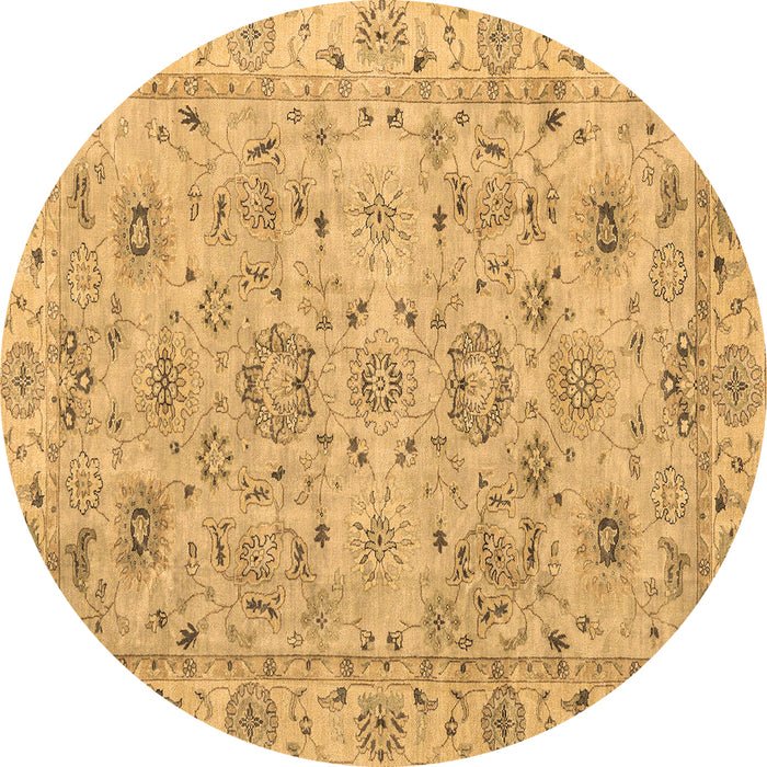 Round Machine Washable Abstract Brown Modern Rug, wshabs4075brn