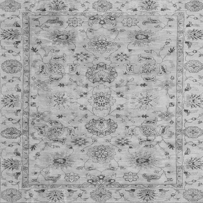 Square Abstract Gray Modern Rug, abs4075gry