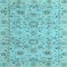 Square Machine Washable Abstract Light Blue Modern Rug, wshabs4075lblu