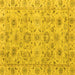 Square Abstract Yellow Modern Rug, abs4075yw