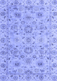 Abstract Blue Modern Rug, abs4075blu