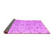 Sideview of Abstract Purple Modern Rug, abs4075pur