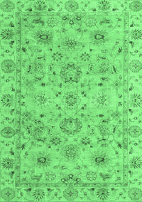 Abstract Emerald Green Modern Rug, abs4075emgrn