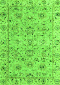 Abstract Green Modern Rug, abs4075grn