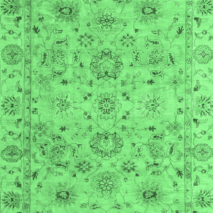 Machine Washable Abstract Emerald Green Modern Area Rugs, wshabs4075emgrn