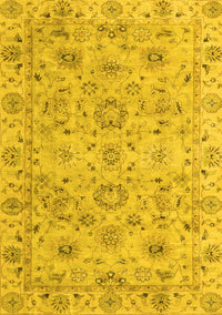 Abstract Yellow Modern Rug, abs4075yw