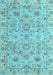 Machine Washable Abstract Light Blue Modern Rug, wshabs4075lblu