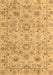 Machine Washable Abstract Brown Modern Rug, wshabs4075brn