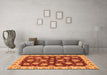 Machine Washable Oriental Orange Traditional Area Rugs in a Living Room, wshabs4076org